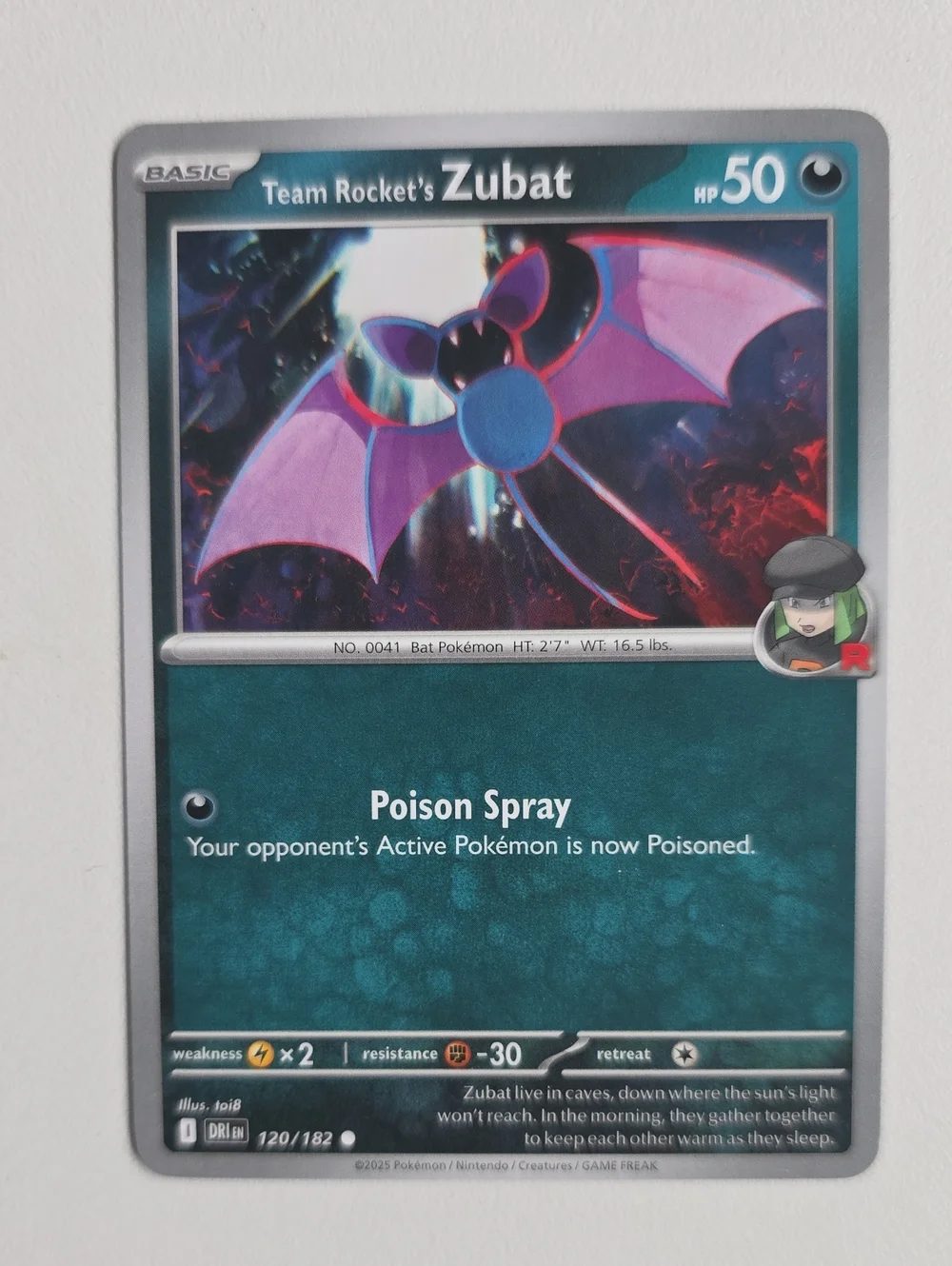 Pokemon Zubat And Golbat Card